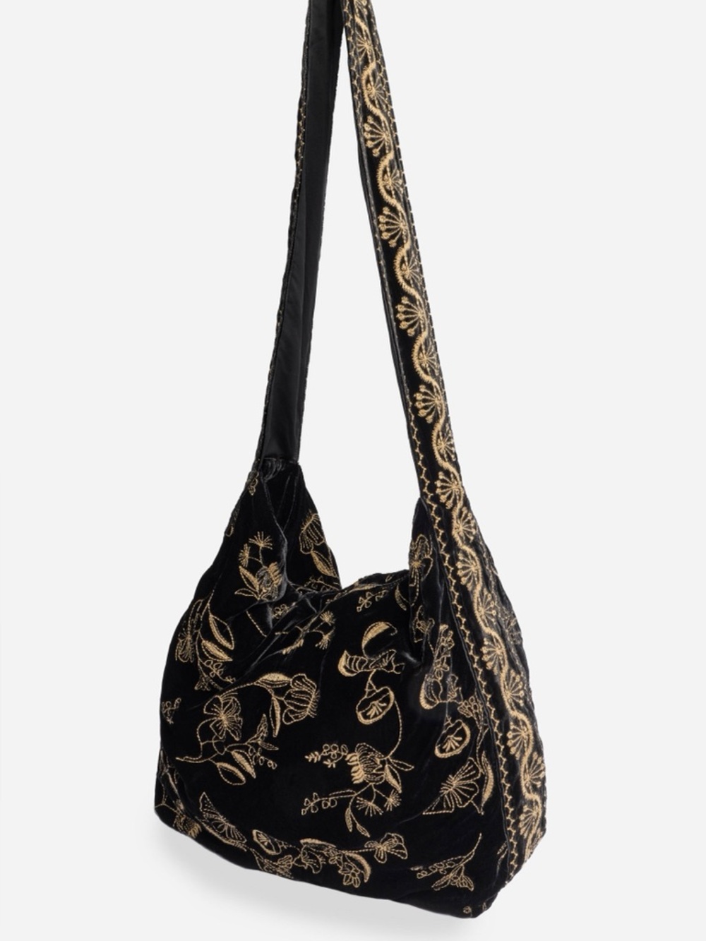 Johnny Was - Women's Arles Schiffli Velvet Wide Strap Tote Bag